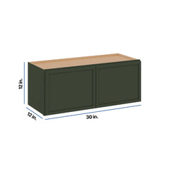 Modernform Cabinet Slim Sage Green 30" W X 12" H X 12" D Double Door Wall Cabinet