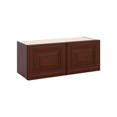 J&K Mahogany J5 Double Door Wall Cabinet - 30" W x 12" H