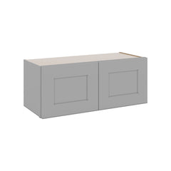 J&K Castle Grey S5 Double Door Wall Cabinet - 30" W x 12" H