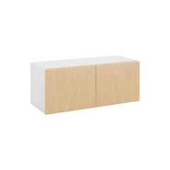 Modernform Cabinet Natural Oak 30" W X 12" H X 12" D Double Door Wall Cabinet