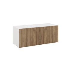 Modernform Cabinet Walnut 30" W X 12" H X 12" D Double Door Wall Cabinet