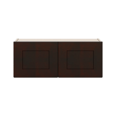 J&K Java Coffee S1 Double Door Wall Cabinet - 30" W x 12" H