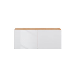 Modernform Cabinet Gloss White 30" W X 12" H X 12" D Double Door Wall Cabinet