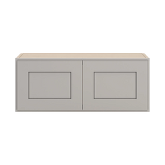 CNC Luxor 5-Piece Misty Grey 30" W X 12" H Double Door Wall Cabinet