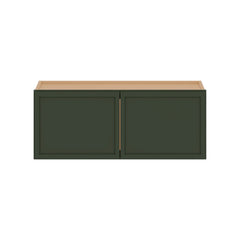 Modernform Cabinet Slim Sage Green 30" W X 12" H X 12" D Double Door Wall Cabinet