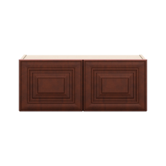 J&K Mahogany J5 Double Door Wall Cabinet - 30" W x 12" H