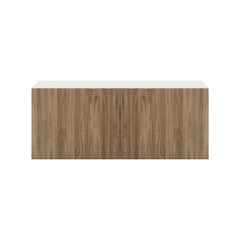 Modernform Cabinet Walnut 30" W X 12" H X 12" D Double Door Wall Cabinet