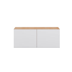 Modernform Cabinet Matte White 30" W X 12" H X 12" D Double Door Wall Cabinet