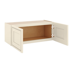 J&K Pearl Glazed H9 Double Door Wall Cabinet - 30" W x 12" H