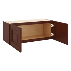 J&K Mahogany J5 Double Door Wall Cabinet - 30" W x 12" H