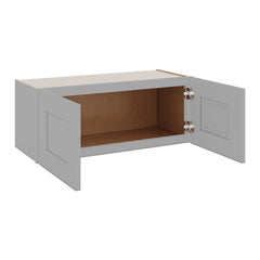 J&K Castle Grey S5 Double Door Wall Cabinet - 30" W x 12" H