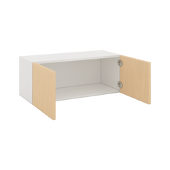Modernform Cabinet Natural Oak 30" W X 12" H X 12" D Double Door Wall Cabinet