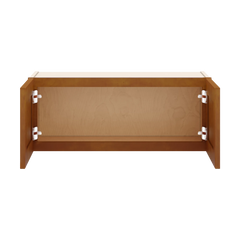 J&K Mocha Glazed K10 Double Door Wall Cabinet - 30" W x 12" H