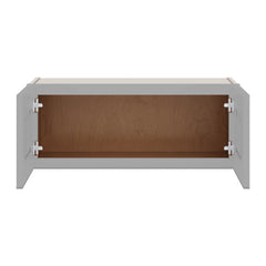 J&K Castle Grey S5 Double Door Wall Cabinet - 30" W x 12" H