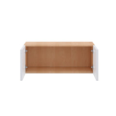 Modernform Cabinet Gloss White 30" W X 12" H X 12" D Double Door Wall Cabinet