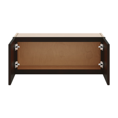 J&K Espresso K8 Double Door Wall Cabinet - 30" W x 12" H