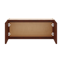 J&K Mahogany J5 Double Door Wall Cabinet - 30" W x 12" H