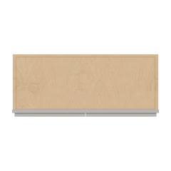 CNC Luxor 5-Piece Misty Grey 30" W X 12" H Double Door Wall Cabinet