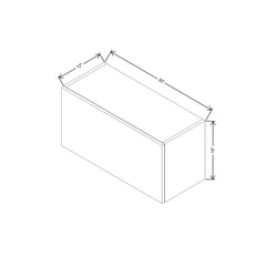 CNC Classic Broadway Coastal 30" W X 15" H Horizontal Wall Cabinet
