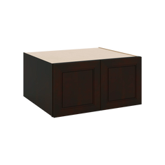 J&K Espresso K8 Refrigerator Wall Cabinet - 30" W x 15" H x 27" D