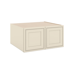 J&K Pearl Glazed H9 Refrigerator Wall Cabinet - 30" W x 15" H x 27" D