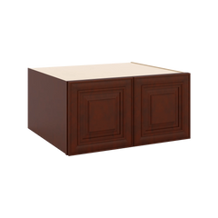 J&K Mahogany J5 Refrigerator Wall Cabinet - 30" W x 15" H x 27" D
