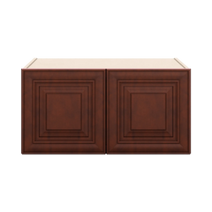 J&K Mahogany J5 Refrigerator Wall Cabinet - 30" W x 15" H x 27" D
