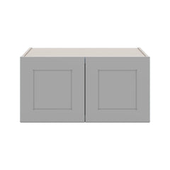 J&K Castle Grey S5 Refrigerator Wall Cabinet - 30" W x 15" H x 27" D