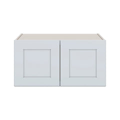 J&K White Shaker S8 Refrigerator Wall Cabinet - 30" W x 15" H x 27" D