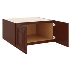 J&K Mahogany J5 Refrigerator Wall Cabinet - 30" W x 15" H x 27" D
