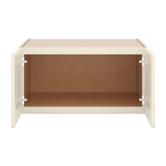 J&K Pearl Glazed H9 Refrigerator Wall Cabinet - 30" W x 15" H x 27" D