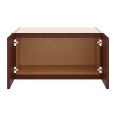 J&K Mahogany J5 Refrigerator Wall Cabinet - 30" W x 15" H x 27" D
