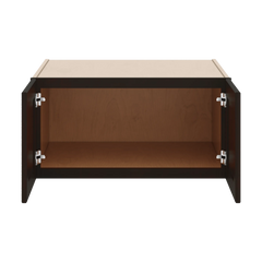 J&K Espresso K8 Refrigerator Wall Cabinet - 30" W x 15" H x 27" D