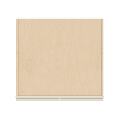 J&K Pearl Glazed H9 Refrigerator Wall Cabinet - 30" W x 15" H x 27" D