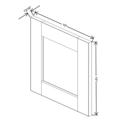 J&K Almond S2 Dummy Door Panel 15" W x 15" H