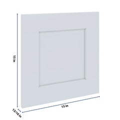J&K White Shaker S8 Dummy Door Panel 15" W x 15" H