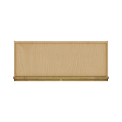 Modernform Cabinet Natural Shaker 30" W X 15" H X 12" D Double Glass Door Wall Cabinet
