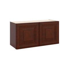 J&K Mahogany J5 Double Door Wall Cabinet - 30" W x 15" H