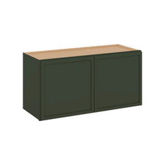 Modernform Cabinet Slim Sage Green 30" W X 15" H X 12" D Double Door Wall Cabinet