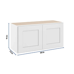 CNC Luxor 5-Piece White 30" W X 15" H Double Door Wall Cabinet