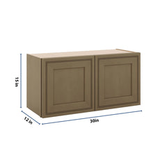 J&K Hazel H8 Double Door Wall Cabinet - 30" W x 15" H