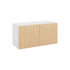 Modernform Cabinet Natural Oak 30" W X 15" H X 12" D Double Door Wall Cabinet
