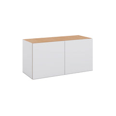 Modernform Cabinet Matte White 30" W X 15" H X 12" D Double Door Wall Cabinet