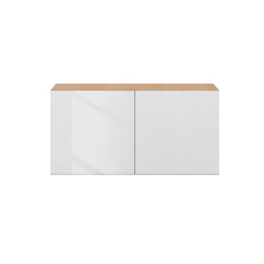 Modernform Cabinet Gloss White 30" W X 15" H X 12" D Double Door Wall Cabinet