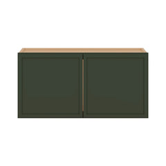 Modernform Cabinet Slim Sage Green 30" W X 15" H X 12" D Double Door Wall Cabinet