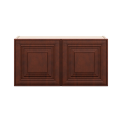 J&K Mahogany J5 Double Door Wall Cabinet - 30" W x 15" H
