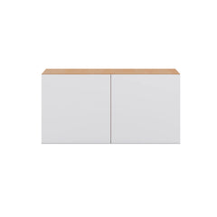 Modernform Cabinet Matte White 30" W X 15" H X 12" D Double Door Wall Cabinet