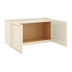 J&K Pearl Glazed H9 Double Door Wall Cabinet - 30" W x 15" H