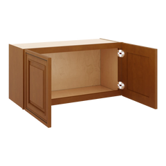J&K Mocha Glazed K10 Double Door Wall Cabinet - 30" W x 15" H