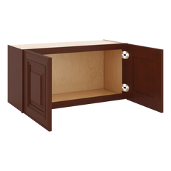 J&K Mahogany J5 Double Door Wall Cabinet - 30" W x 15" H